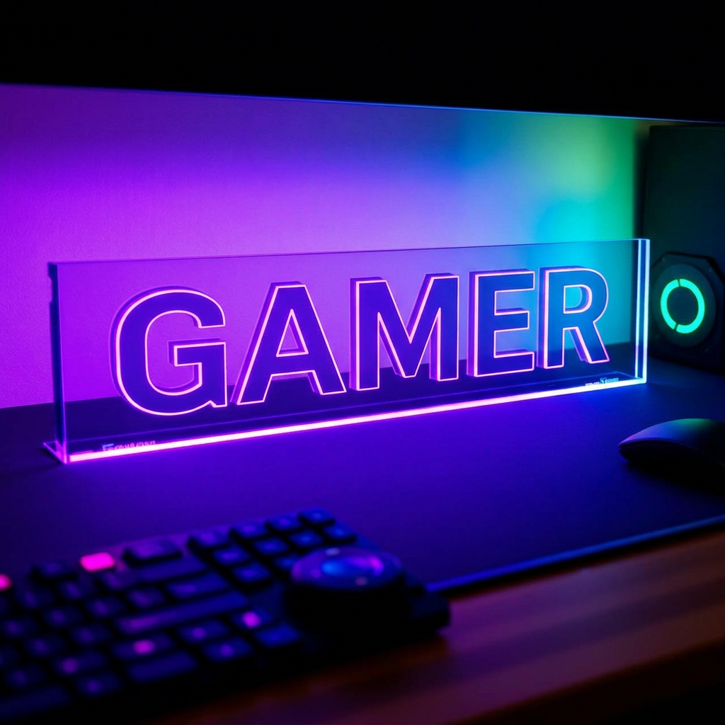Acrylic Gaming Name Plate (Custom)