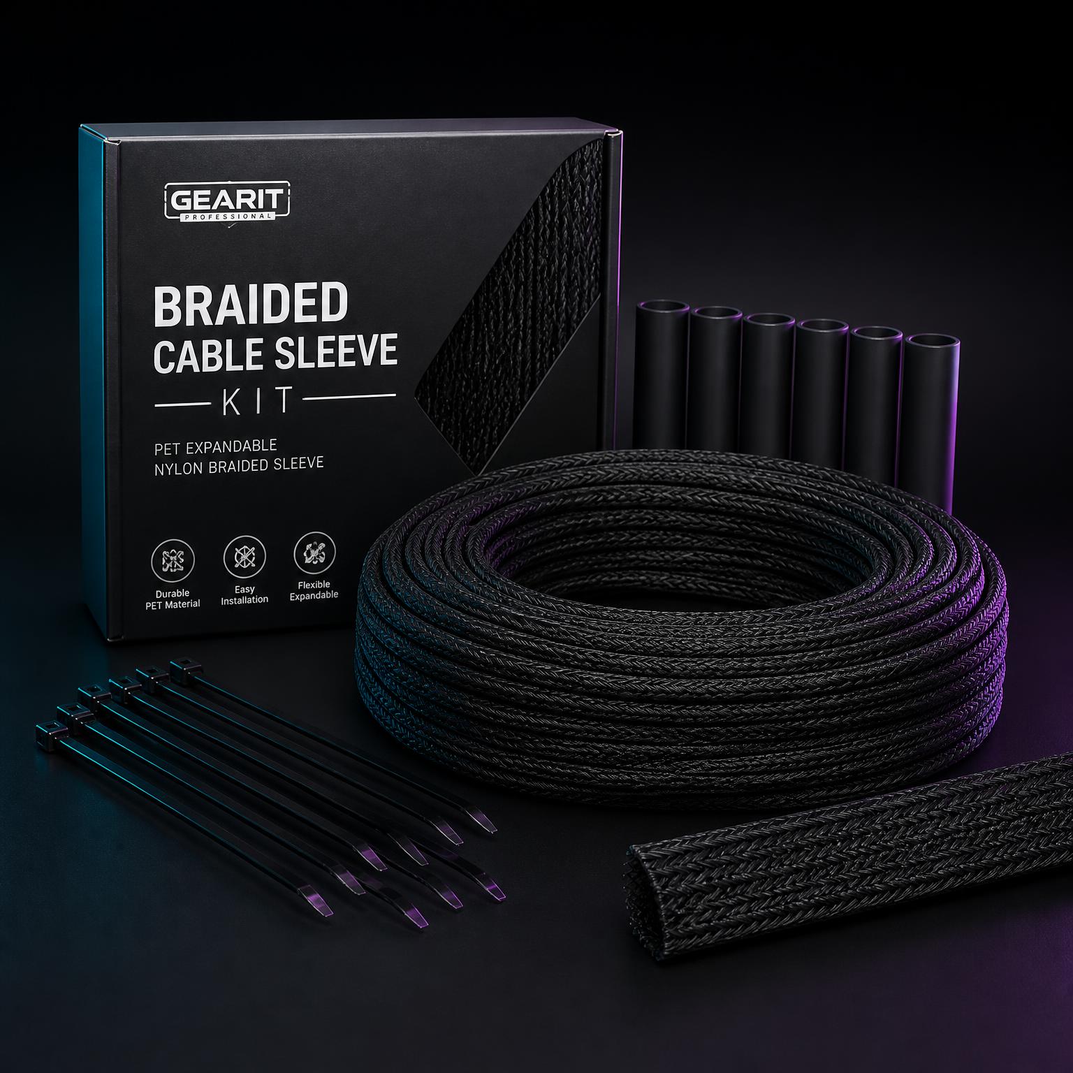 Braided Cable Sleeve Kit (3m)