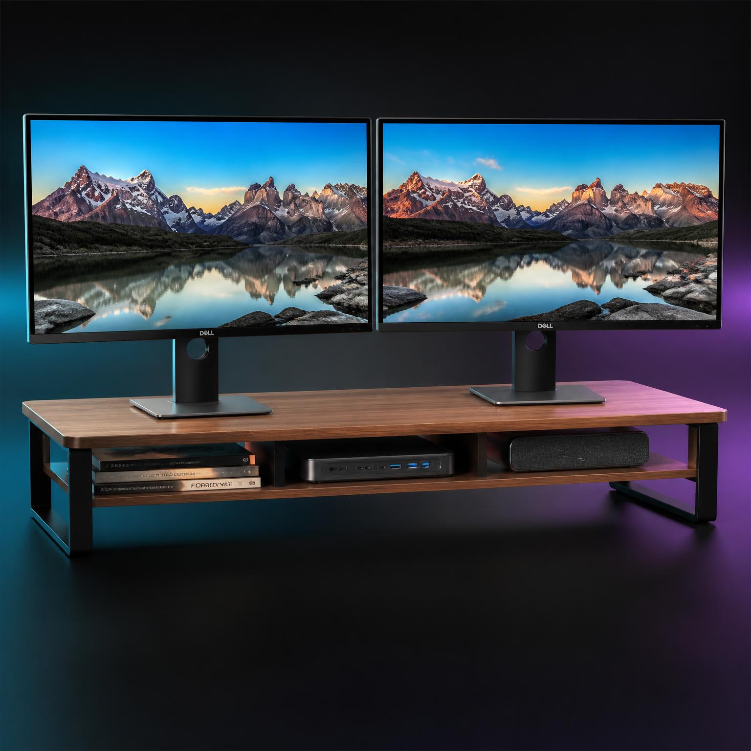 Dual Monitor Riser