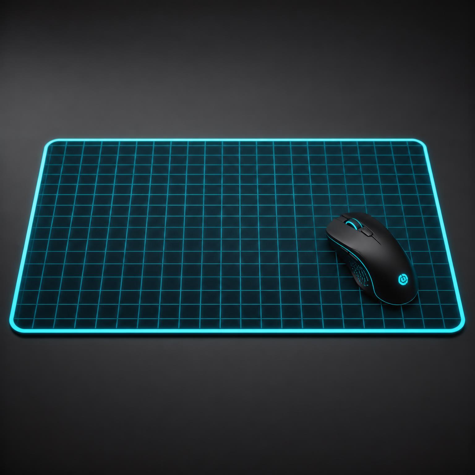 Neon Grid Desk Mat