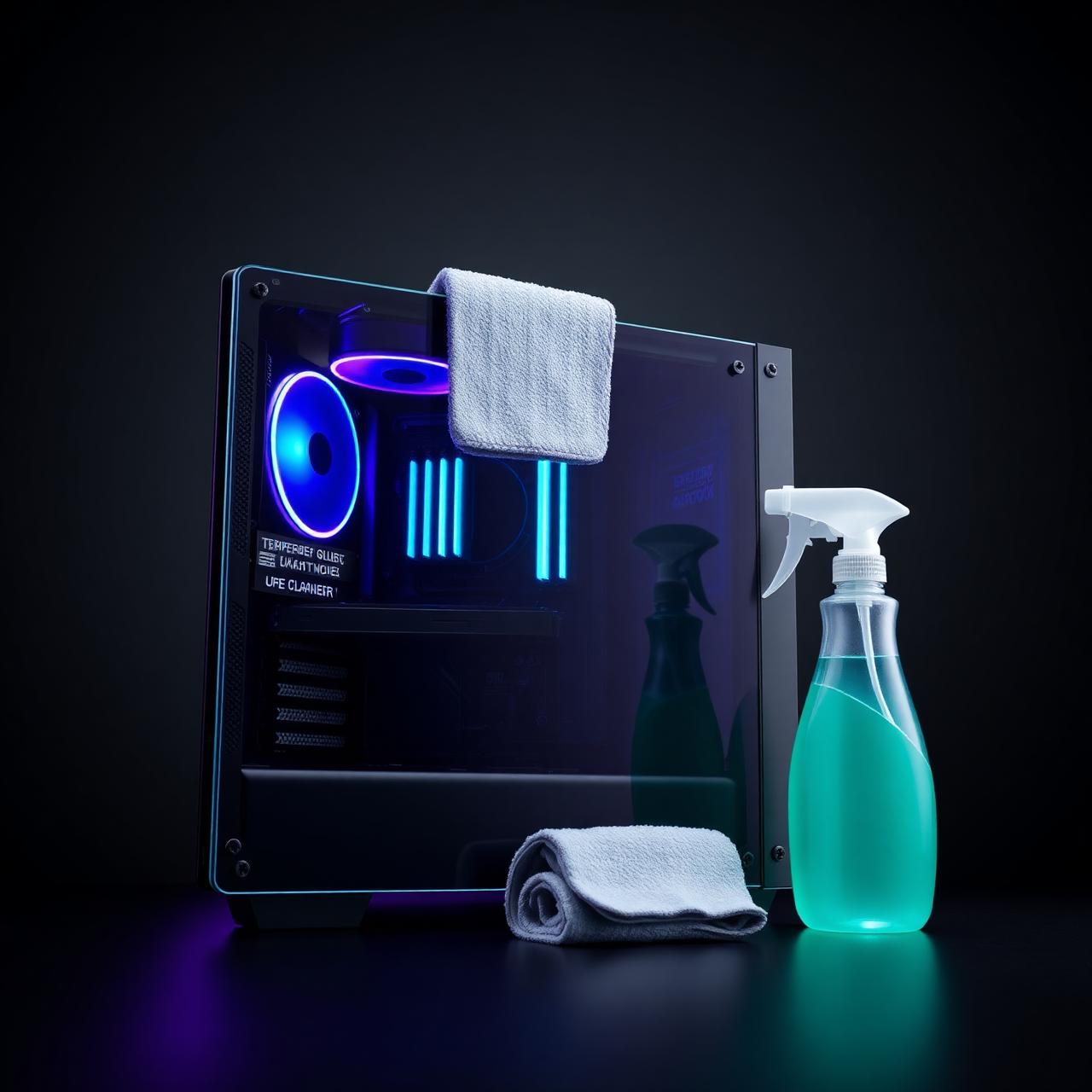Tempered Glass PC Side Panel Cleaner Kit