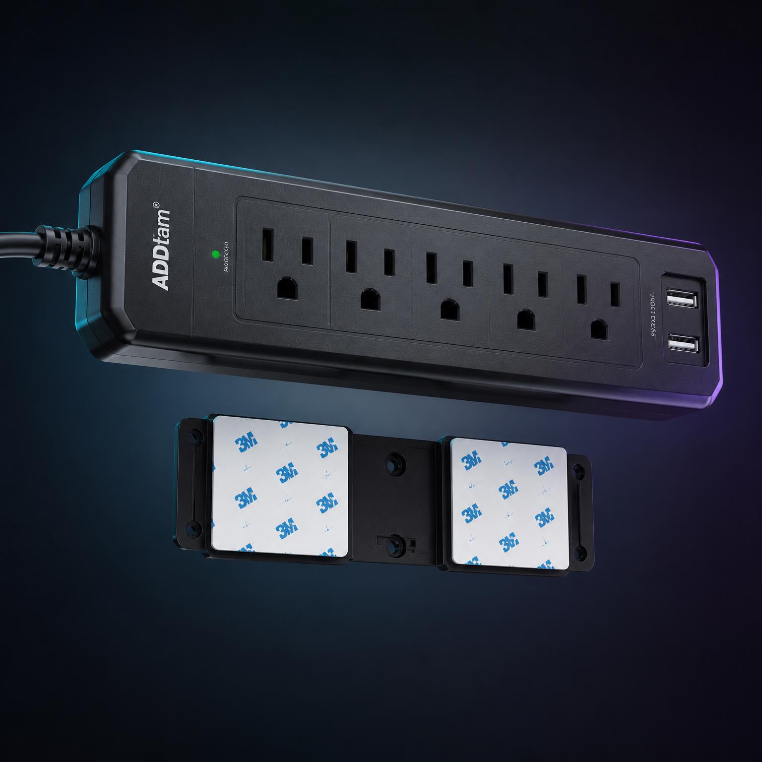 Under-Desk Power Strip Mount